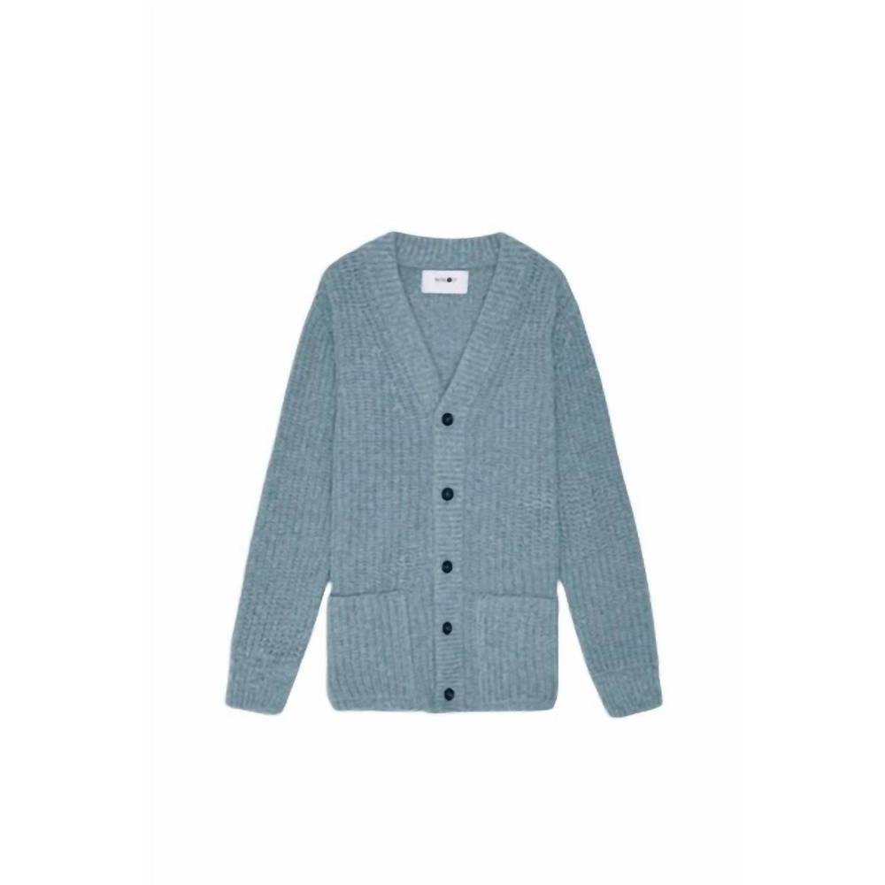NEW NN07 men's benzon cardigan in light grey multi